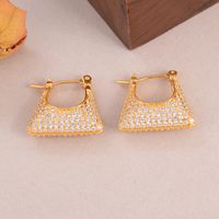 1 Pair Simple Style Classic Style Irregular Water Droplets Inlay Alloy Copper Pearl Ear Studs main image 6