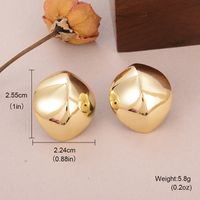 1 Pair Simple Style Classic Style Irregular Water Droplets Inlay Alloy Copper Pearl Ear Studs sku image 5