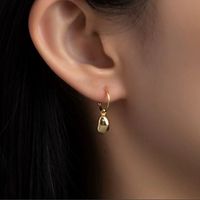 Kupfer 18 Karat Vergoldet Einfacher Stil Geometrisch Ohrringe Halskette main image 4