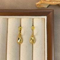 Kupfer 18 Karat Vergoldet Einfacher Stil Geometrisch Ohrringe Halskette sku image 1