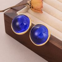 1 Pair Simple Style Classic Style Irregular Water Droplets Inlay Alloy Copper Pearl Ear Studs main image 3