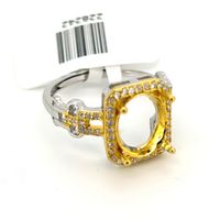 Sterling Silver IG Style Geometric Plating Inlay Zircon Open Rings sku image 12