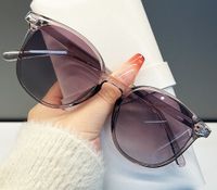 Lady Gradient Color Pc Oval Frame Full Frame Women's Sunglasses main image 2