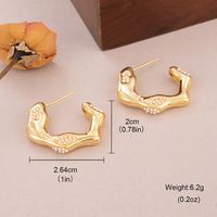 1 Pair Simple Style Classic Style Irregular Water Droplets Inlay Alloy Copper Pearl Ear Studs sku image 10