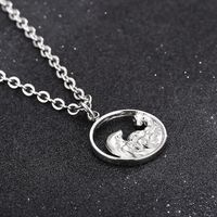 Simple Style Solid Color Stainless Steel Men's Pendant Necklace main image 3