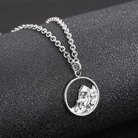 Simple Style Solid Color Stainless Steel Men's Pendant Necklace main image 4