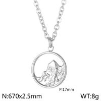 Style Simple Couleur Unie Acier Inoxydable Hommes Pendentif sku image 2