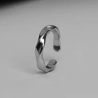 Wholesale Jewelry Simple Style Geometric Solid Color Alloy Open Rings main image 3