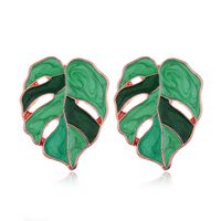 Fashion Metal Wild Contrast Color Maple Temperament Exaggerated Earrings Wholesale Nihaojewelry main image 8
