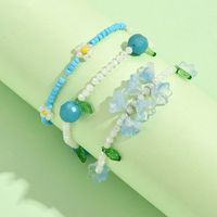 Sweet Flower Crystal Seed Bead Beaded Women's Bracelets main image 7