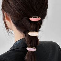 Women's Retro Solid Color Acetic Acid Sheets Plating Hair Clip main image 4