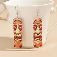 1 Pair Casual Cool Style Grimace Arylic Drop Earrings main image 3