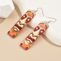 1 Pair Casual Cool Style Grimace Arylic Drop Earrings main image 5