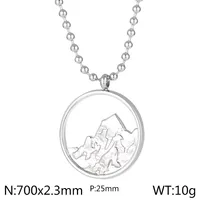 Style Simple Géométrique Acier Inoxydable Plaqué Or 18K Hommes Pendentif sku image 5