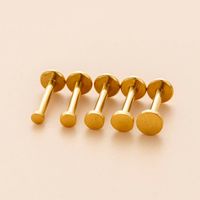 1 Piece Ear Cartilage Rings & Studs Simple Style Geometric Round Stainless Steel Plating Ear Cartilage Rings & Studs main image 5