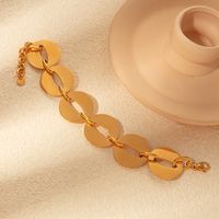 Simple Style Classic Style Commute Geometric 304 Stainless Steel Gold Plated Bracelets In Bulk main image 5