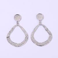 1 Pair Nordic Style Water Droplets Alloy Rhodium Plated Drop Earrings main image 1