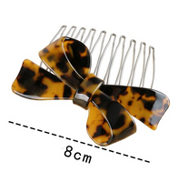 Women's IG Style Simple Style Bow Knot Leopard Alloy Insert Comb main image 2