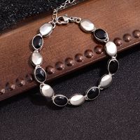 Simple Style Classic Style Color Block Copper Inlay Rhinestones Women's Bracelets sku image 2