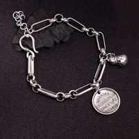 Cobre Hip Hop Letra Pulsera main image 1