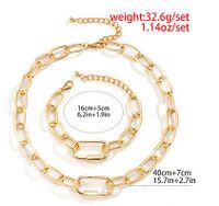 Simple Style Solid Color Alloy Plating Women's Jewelry Set main image 2