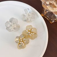 1 Pair Vintage Style Flower Alloy Ear Studs main image 3