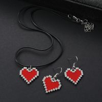 Cute Shiny Heart Shape Alloy Women's Jewelry Set main image 1