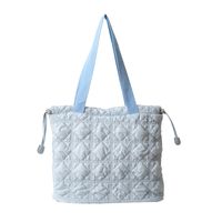 Women's Cotton Solid Color Classic Style String Shoulder Bag sku image 10