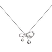 Stainless Steel Gold Plated Casual Simple Style Bow Knot Plating Pendant Necklace main image 5