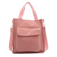 Women's Canvas Solid Color Preppy Style Zipper Handbag sku image 3