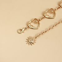 Simple Style Heart Shape Alloy Hollow Out Women's Waist Chain main image 4