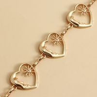 Simple Style Heart Shape Alloy Hollow Out Women's Waist Chain main image 5
