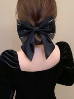 IG Style Elegant Lady Bow Knot Cloth Hair Clip 1 Piece main image 4