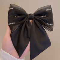 IG Style Elegant Lady Bow Knot Cloth Hair Clip 1 Piece main image 3