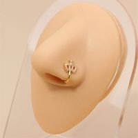 1 Piece Nose Rings & Studs Simple Style Geometric Metal Plating Inlay Zircon Nose Rings & Studs sku image 10