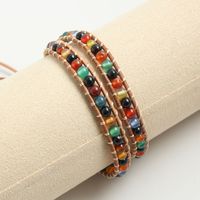 Bohemian Geometric Natural Stone Rope Knitting Unisex Bracelets main image 1