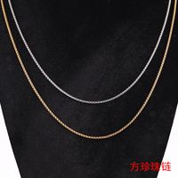 Simple Style Geometric Titanium Steel Plating Unisex Necklace main image 3