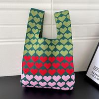 Women's Medium Polyester Heart Shape Flower Butterfly Streetwear Open Handbag sku image 19