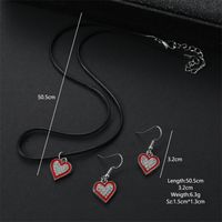 Simple Style Heart Shape Imitation Diamond Alloy Women's Jewelry Set main image 2
