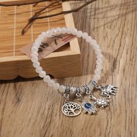 Casual Palm Life Tree Artificial Crystal Alloy Beaded Women's Bracelets main image 1