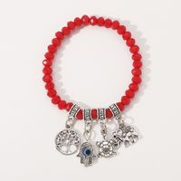 Casual Palm Life Tree Artificial Crystal Alloy Beaded Women's Bracelets sku image 2