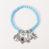 Casual Palm Life Tree Artificial Crystal Alloy Beaded Women's Bracelets sku image 5