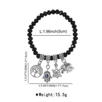 Casual Palm Life Tree Artificial Crystal Alloy Beaded Women's Bracelets main image 2