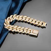 Hip-Hop Round Brass Inlay Zircon 18K Gold Plated Women's Tennis Bracelet main image 6