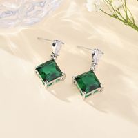1 Pair Simple Style Classic Style Heart Shape Butterfly Plating Inlay Copper Zircon 18K Gold Plated Silver Plated Drop Earrings main image 4