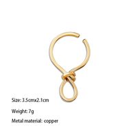 1 Piece Elegant Lines Copper 18K Gold Plated Ear Cuffs main image 2