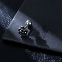 1 Piece Hip-Hop Rose Plating Stainless Steel Ear Studs sku image 4