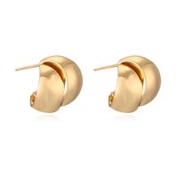 1 Pair Simple Style Commute Geometric Water Droplets Inlay Copper Zircon 18K Gold Plated Ear Studs sku image 1