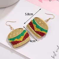 1 Pair Casual Funny French Fries Arylic Drop Earrings main image 3