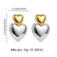 IG Style Heart Shape Stainless Steel Alloy Inlay Zircon Rings Earrings Necklace main image 4